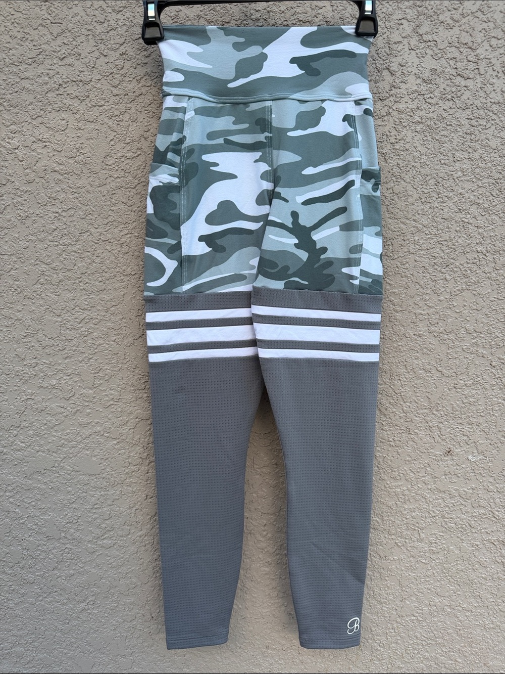 Bombshell Sportswear Green Camo & Gray High-Rise Leggings